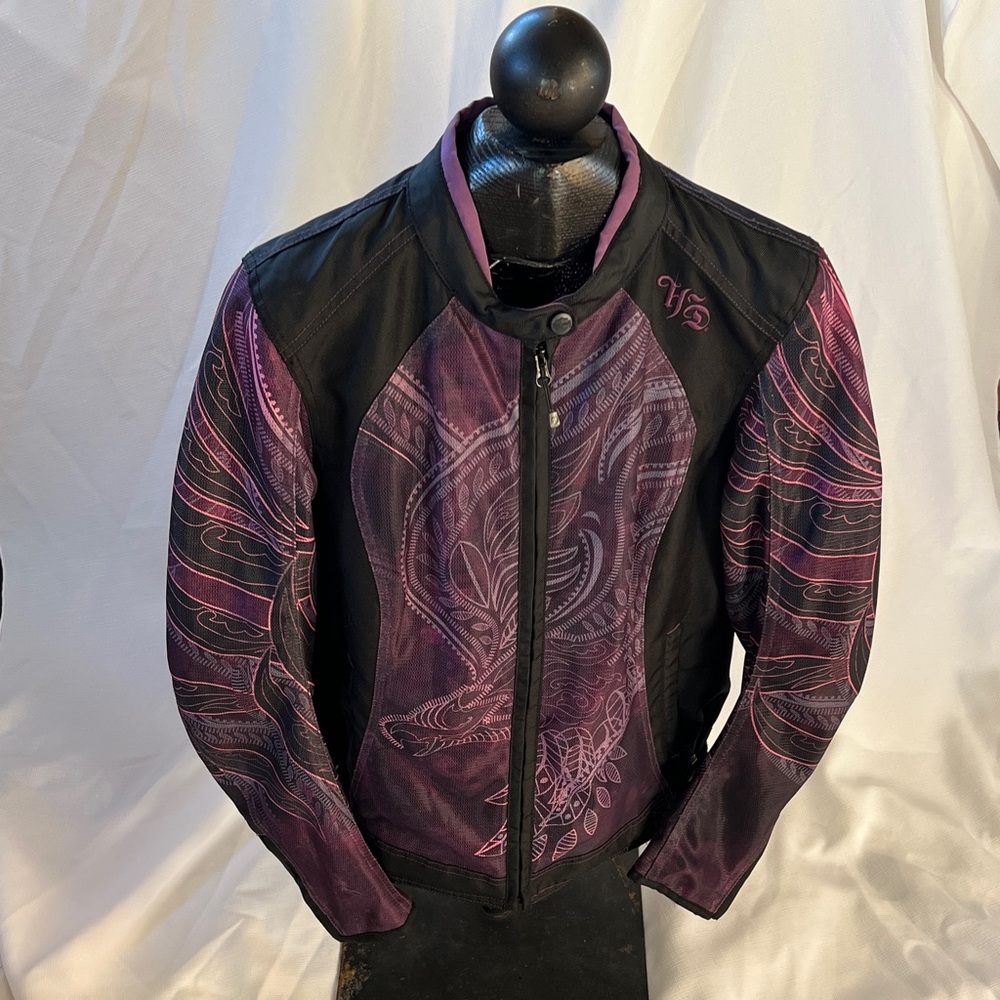 Purple And Black Patterned Jacket - image 1